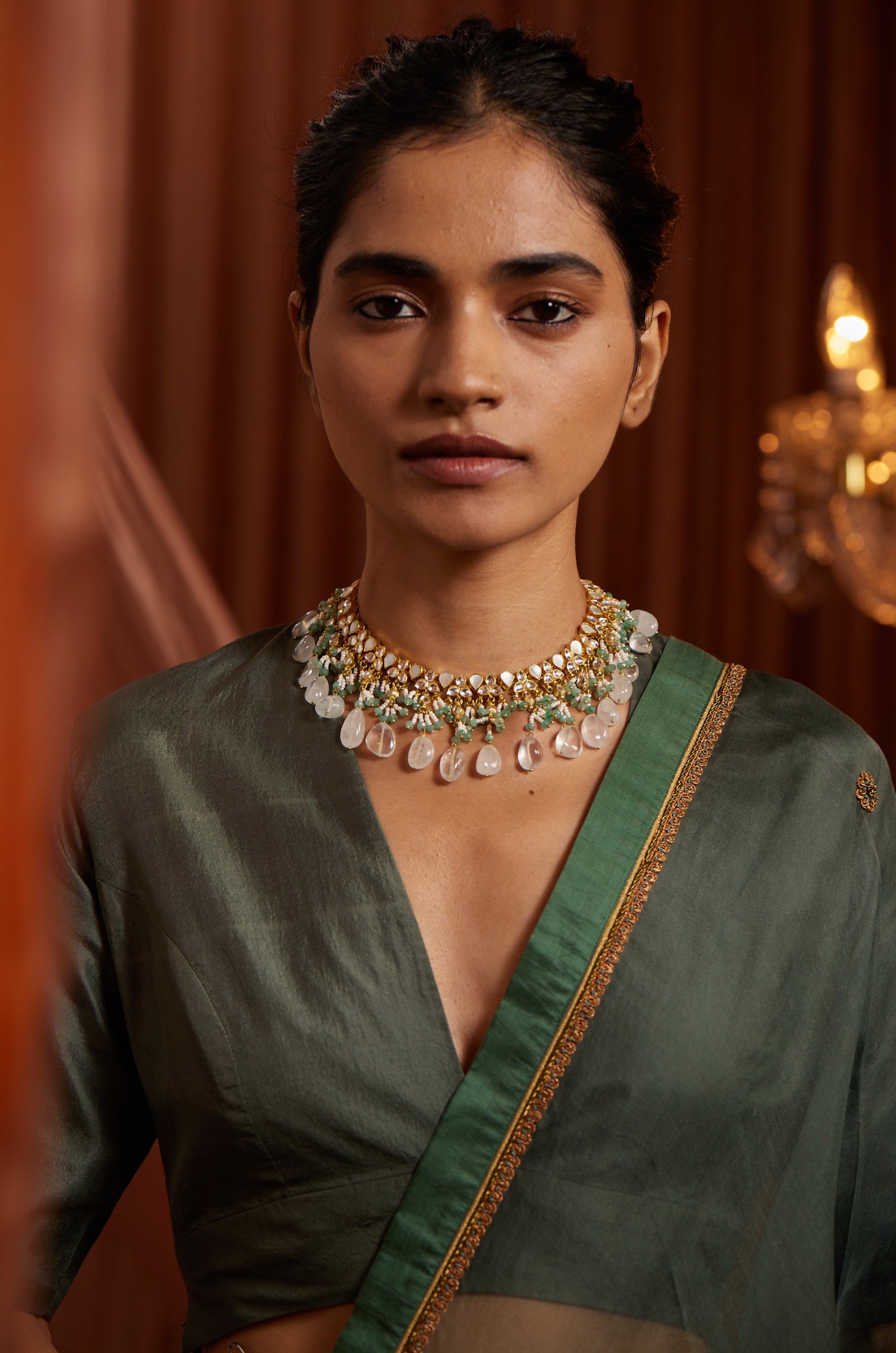 Warhi Mother of Pearl Necklace Paisley Pop Shop