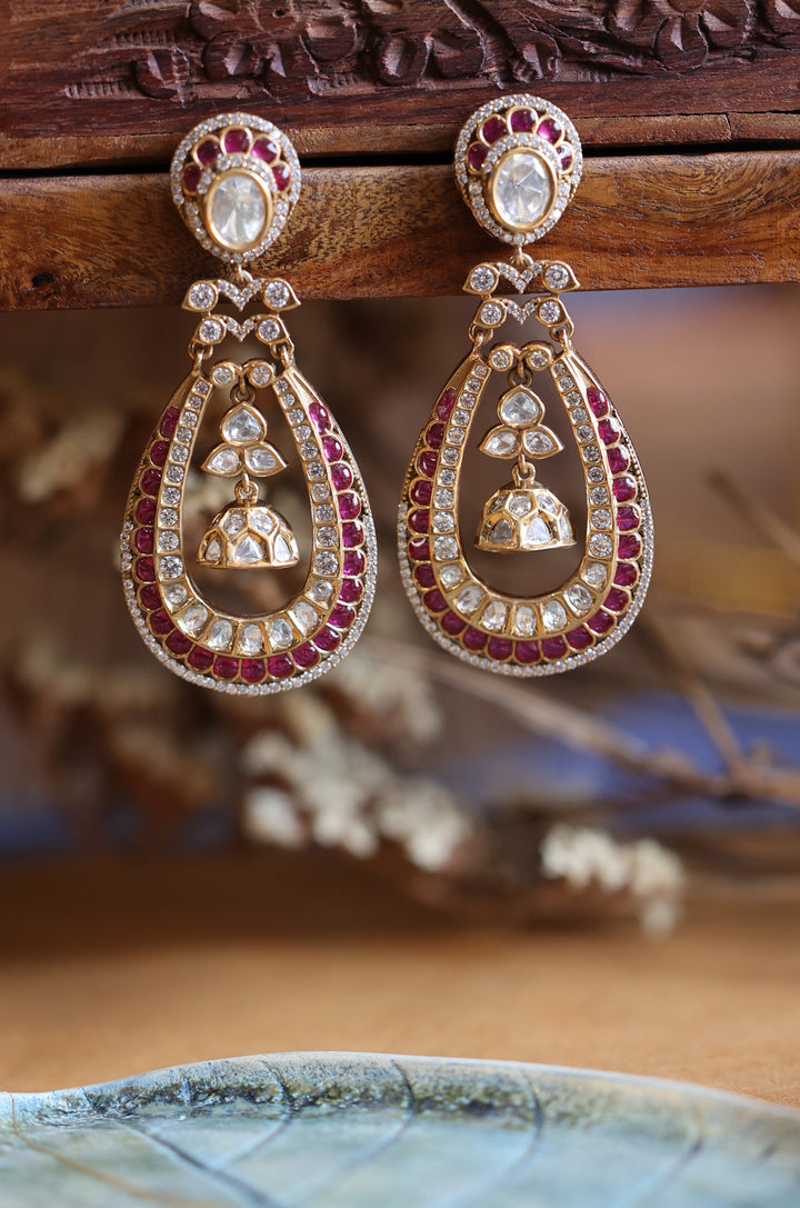 Prachi Polki Jhumki Earrings