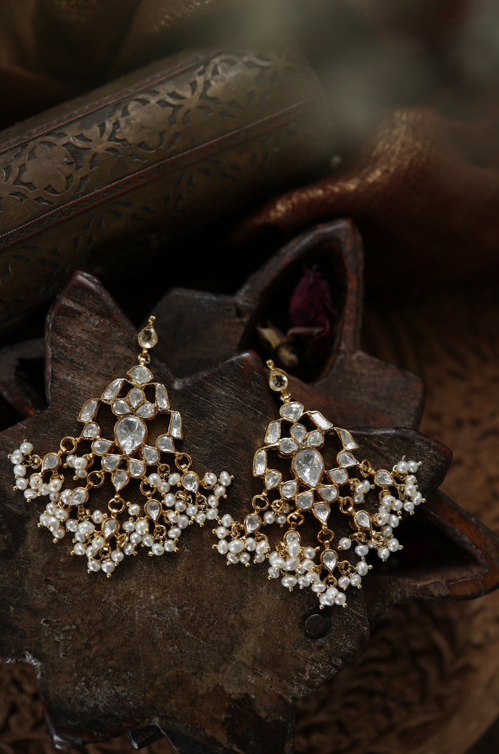 Zilli Polki Silver Earrings