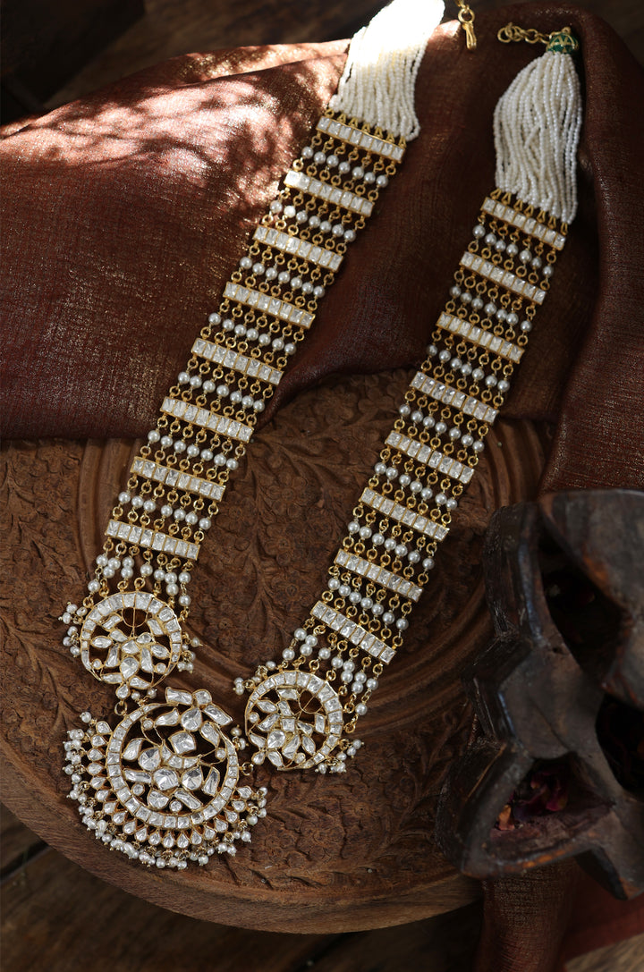 Suhana Polki Silver Necklace