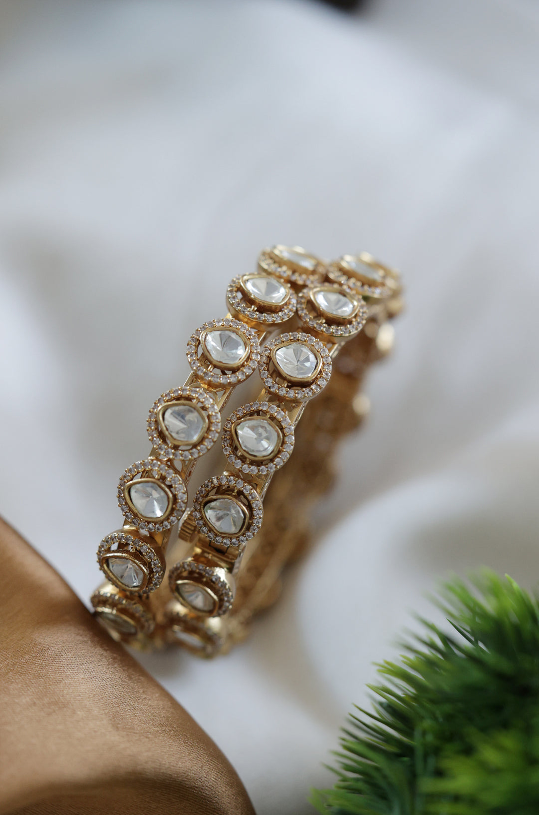 Poorni Polki Bangles - Set of 2