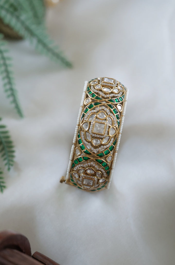 Jaya Green Polki Bangle