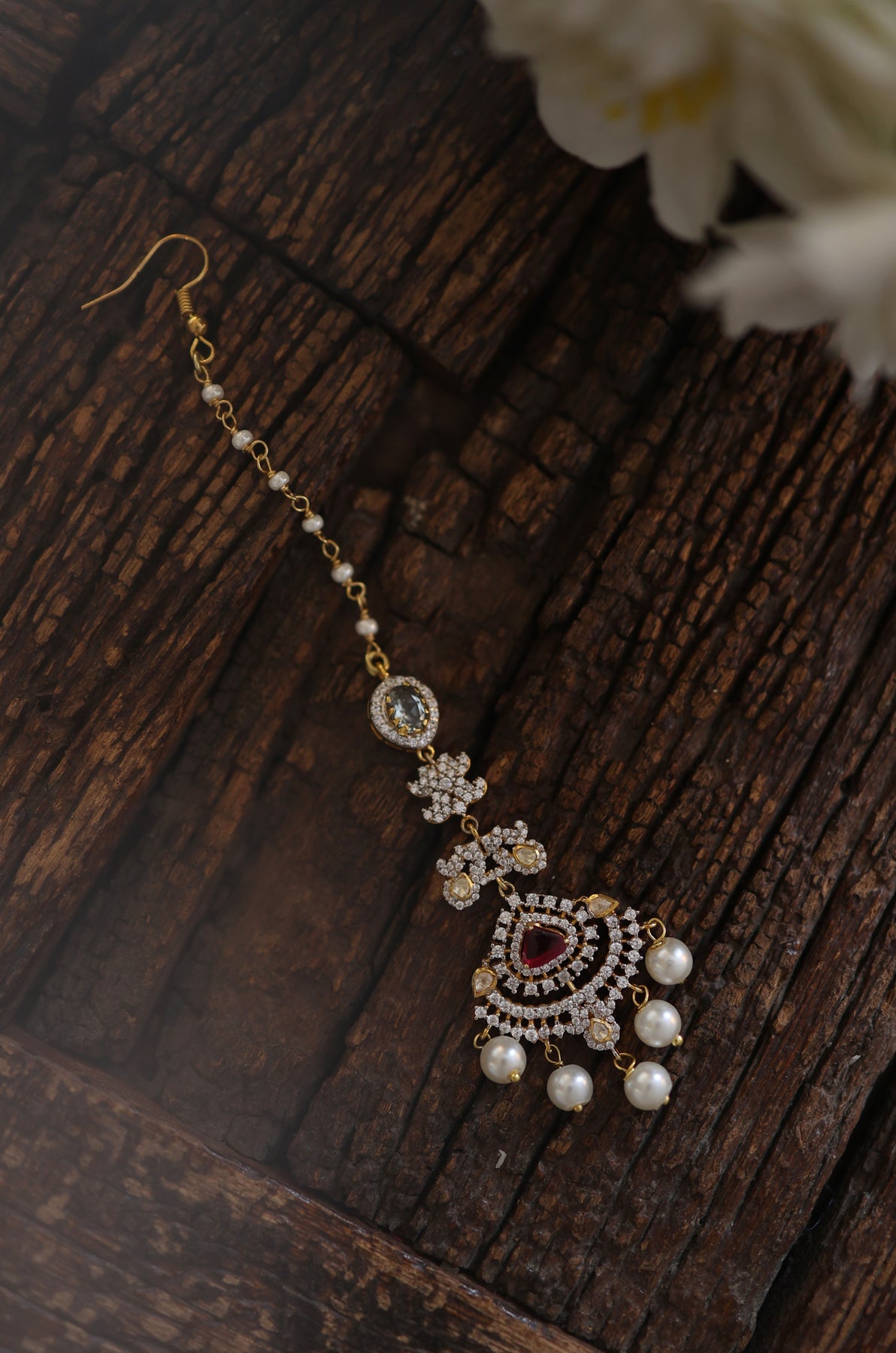 Pakhi Silver Maang Tikka Paisley Pop Shop