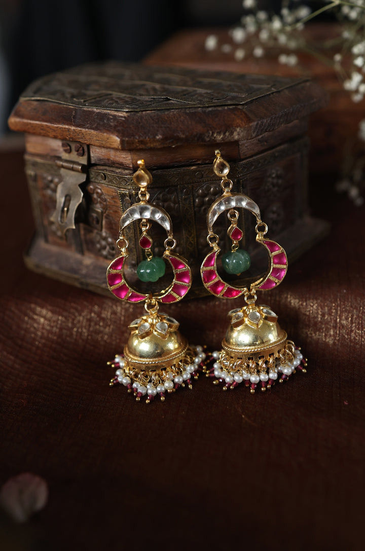 Amina Kundan Jhumka Earrings