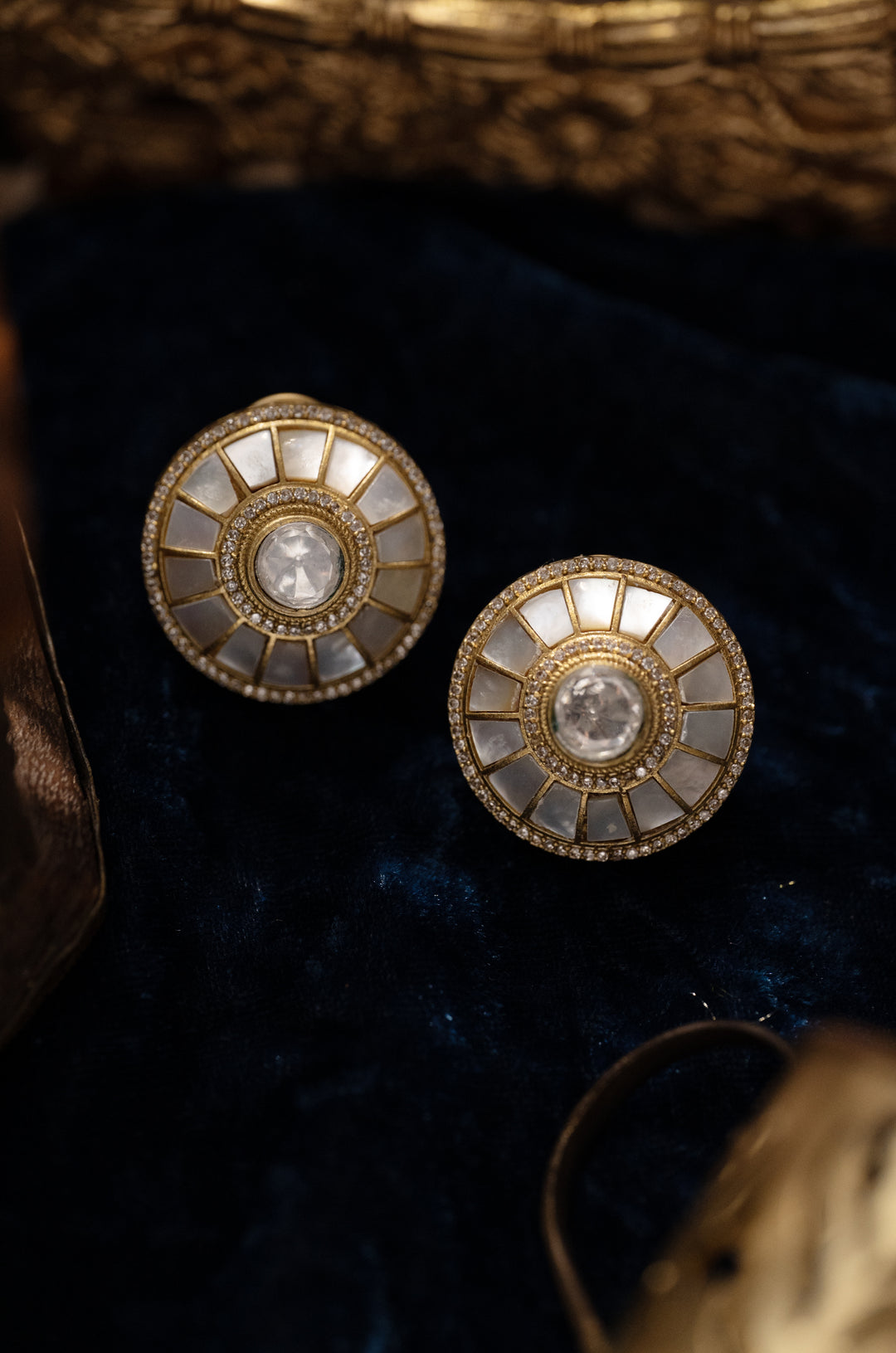 Avisha Mother Of Pearl Studs