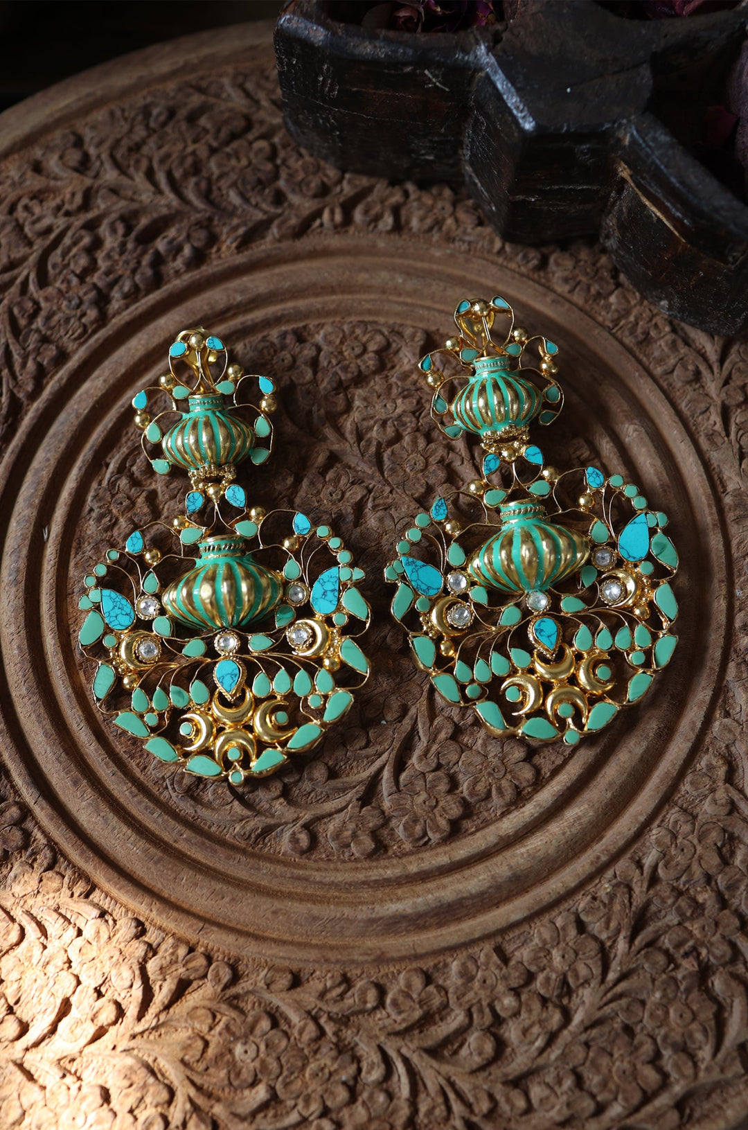 Ila Kalash Silver Earrings