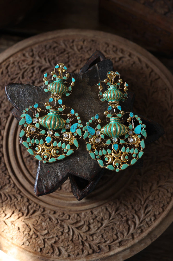 Ila Kalash Silver Earrings