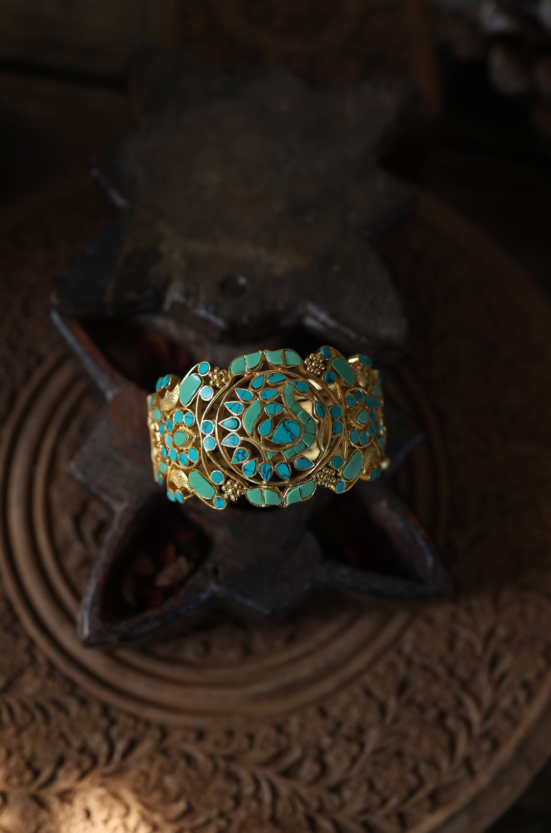 Netra Turquoise Silver Bangle