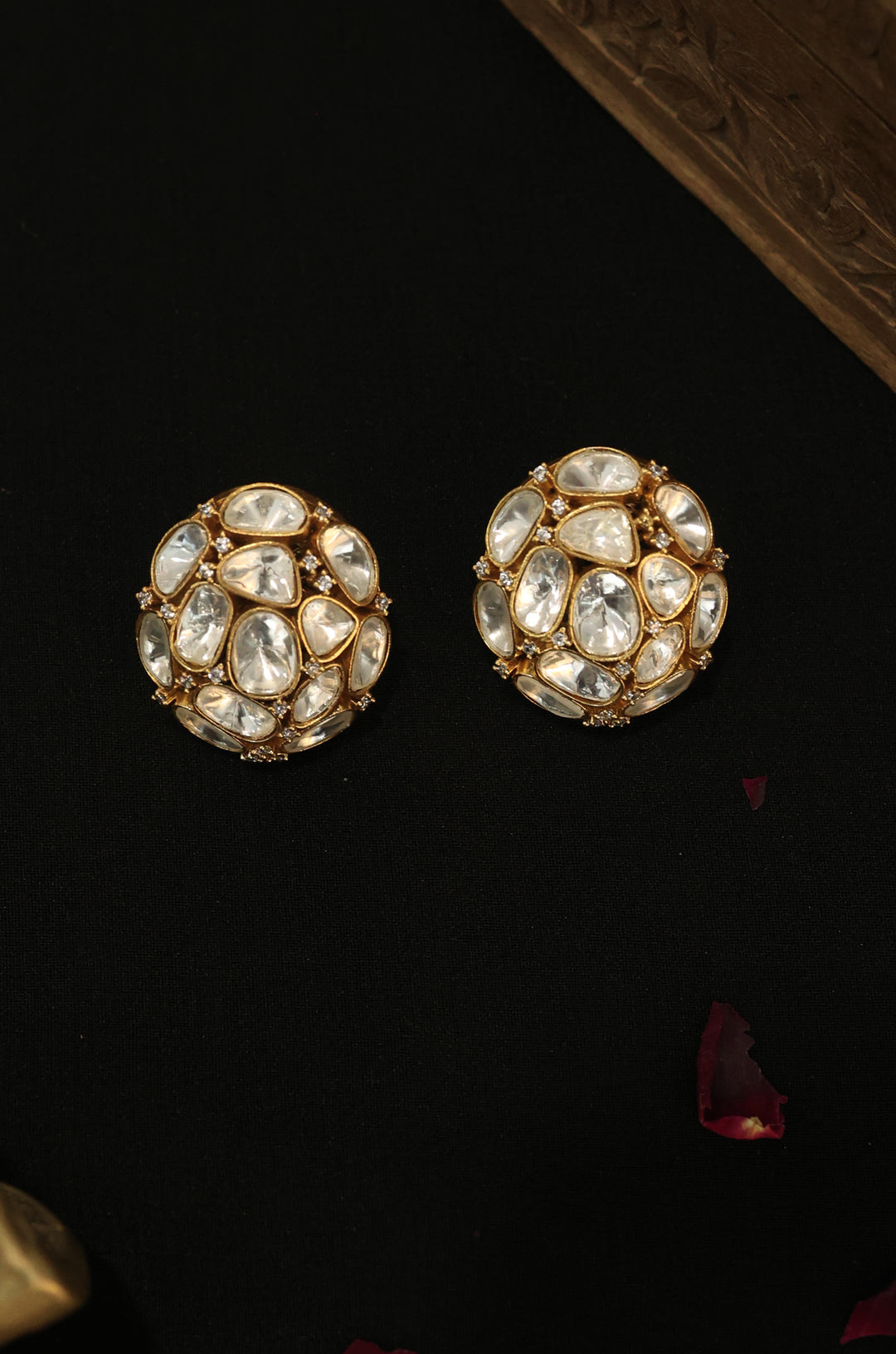 Yashti Victorian Polki Studs