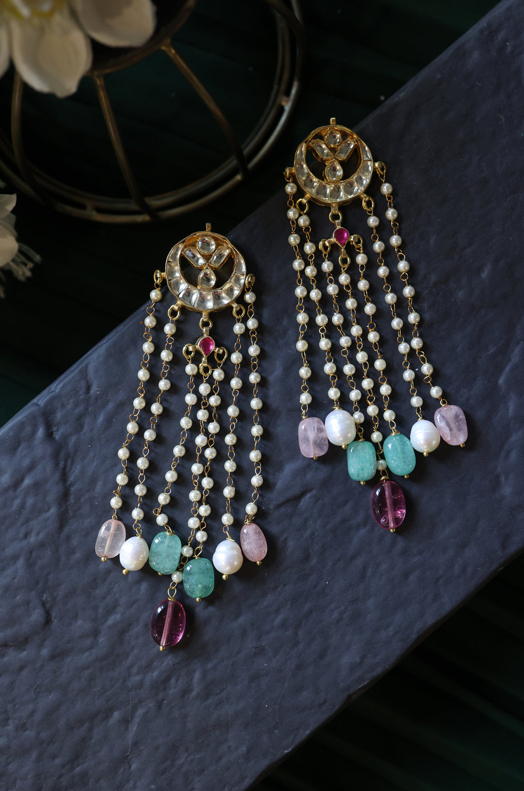 Aasita Kundan Danglers Earrings