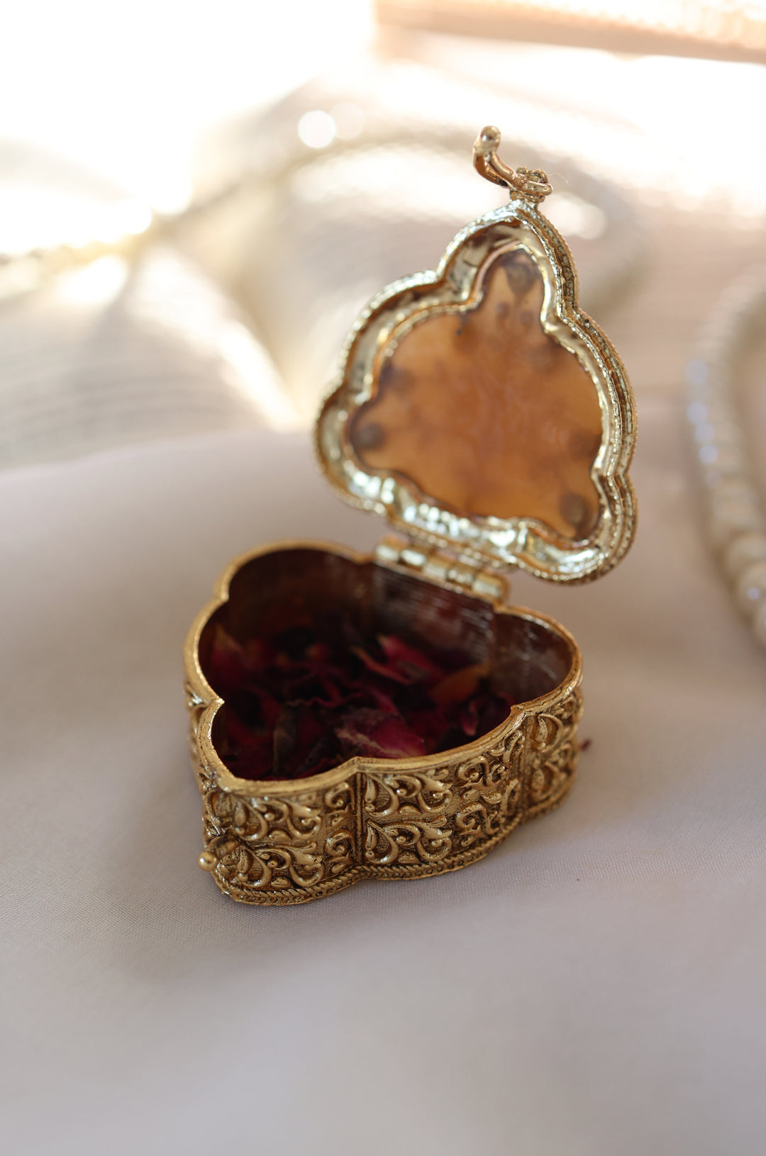 Vintage Gold Trinket Box