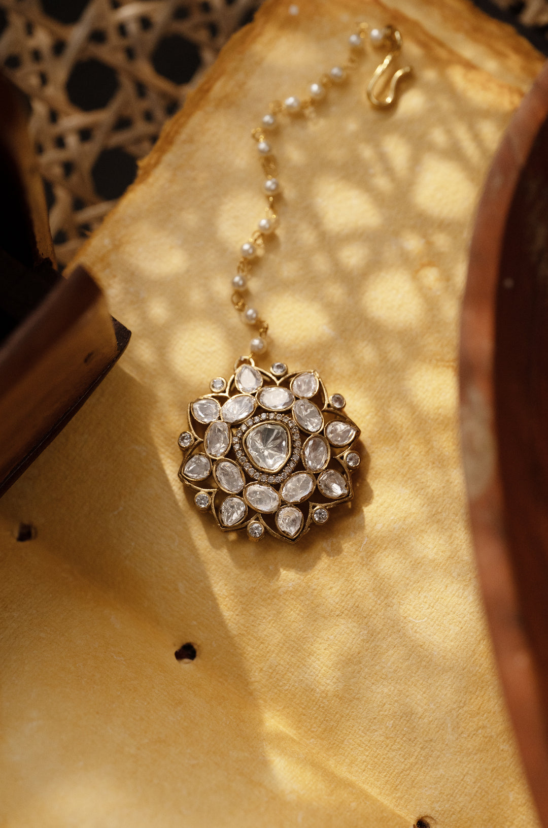 Sia Polki Maangtikka