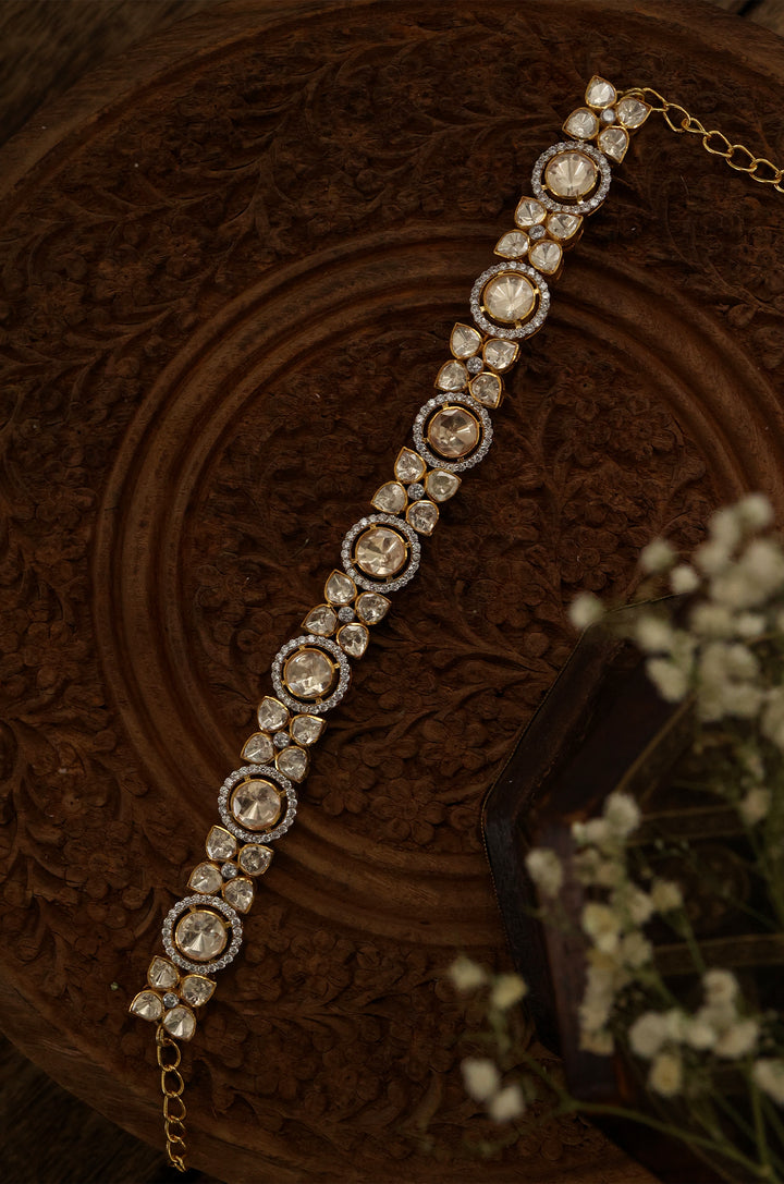 Sehree Polki Silver Head Band