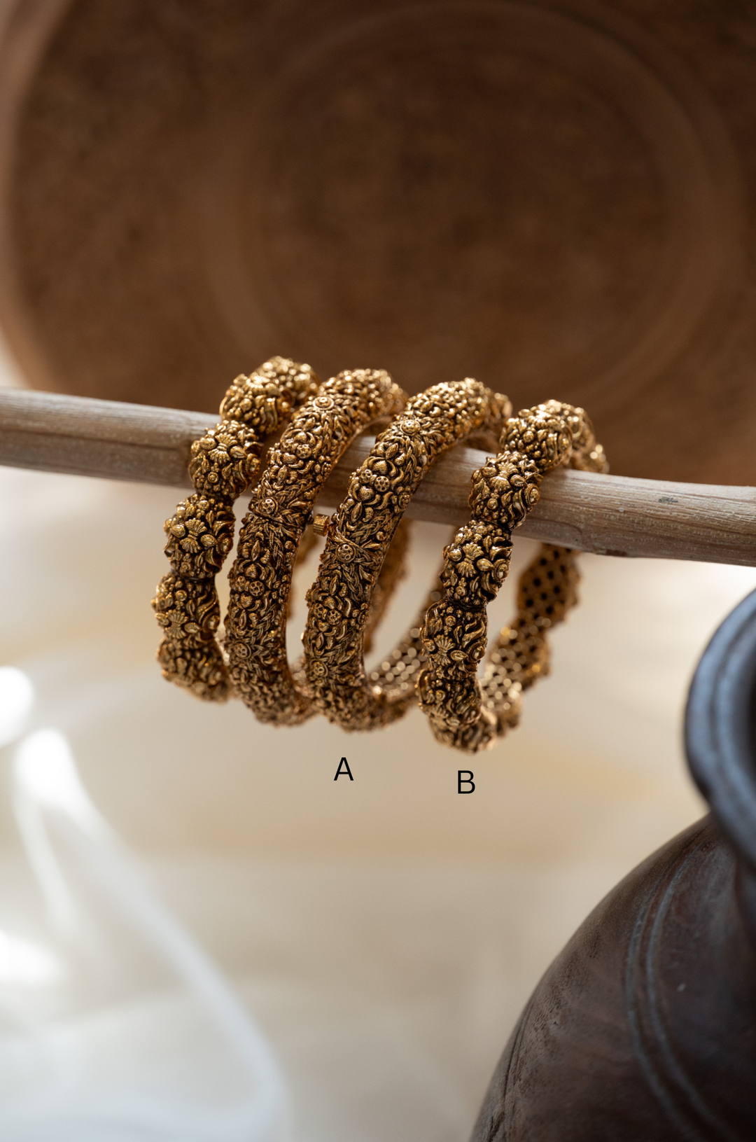 Latika Temple Work Bangles
