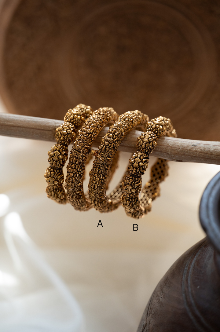 Latika Temple Work Bangles