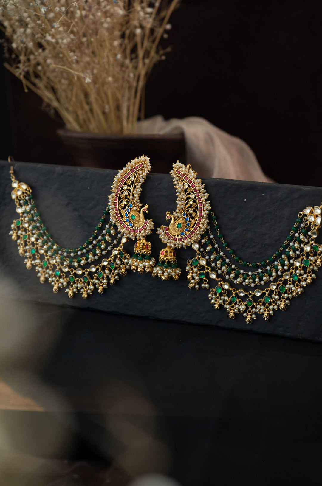 Mahira Kundan Jhumka Earcuffs