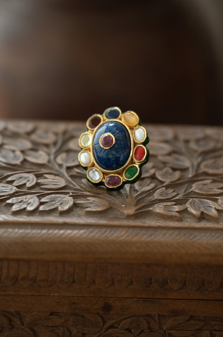 Ramya Navrattan Kundan Ring