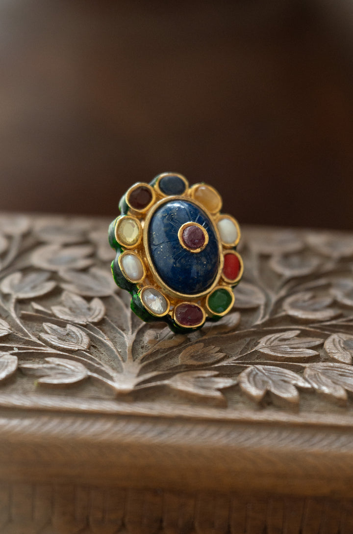 Ramya Navrattan Kundan Ring