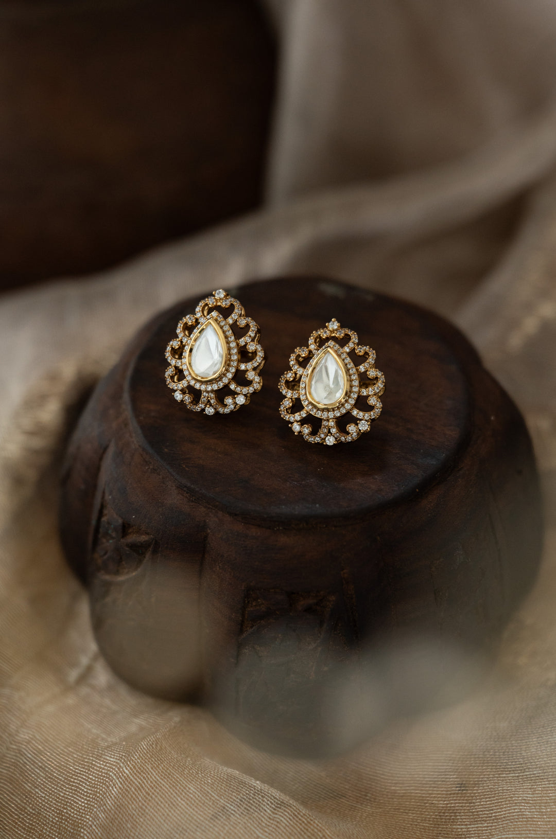 Raasya Polki Stud Earrings