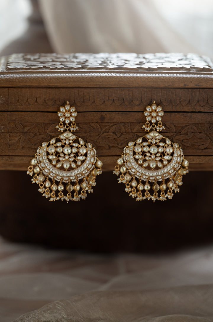 Aafreen Kundan Chandbali Earrings