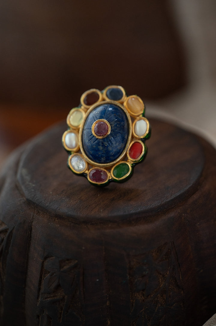Ramya Navrattan Kundan Ring