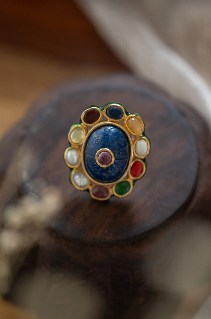 Ramya Navrattan Kundan Ring