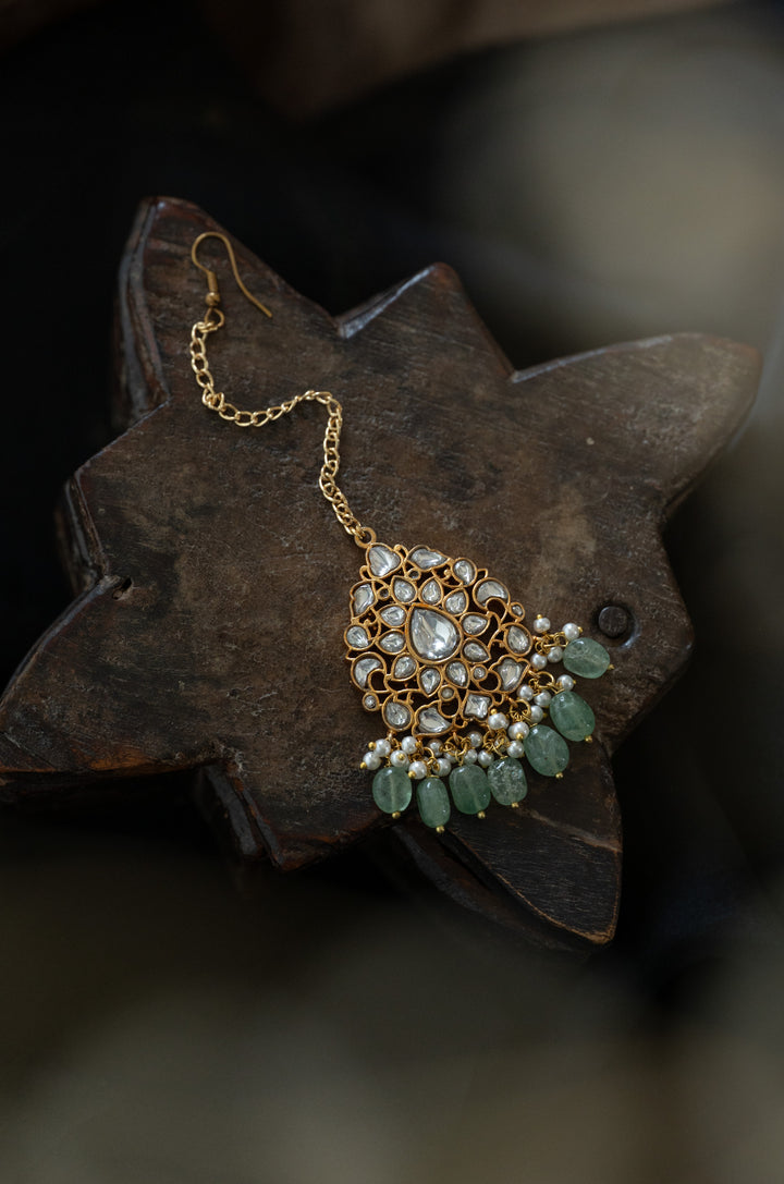 Harisha Mint Kundan Maangtikka
