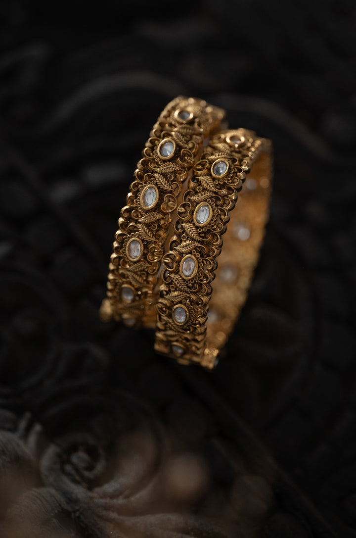 Ragini Temple Bangles - Set of 2