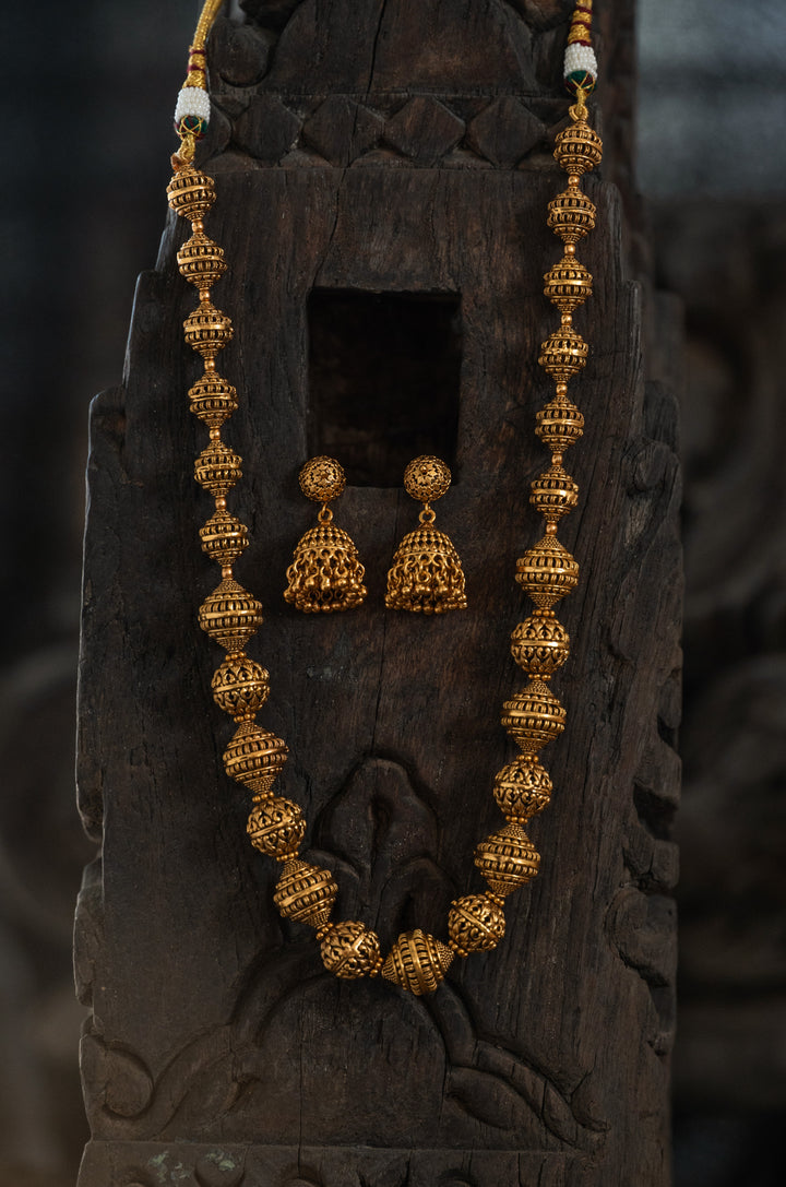 Tabira Temple Work Necklace Set