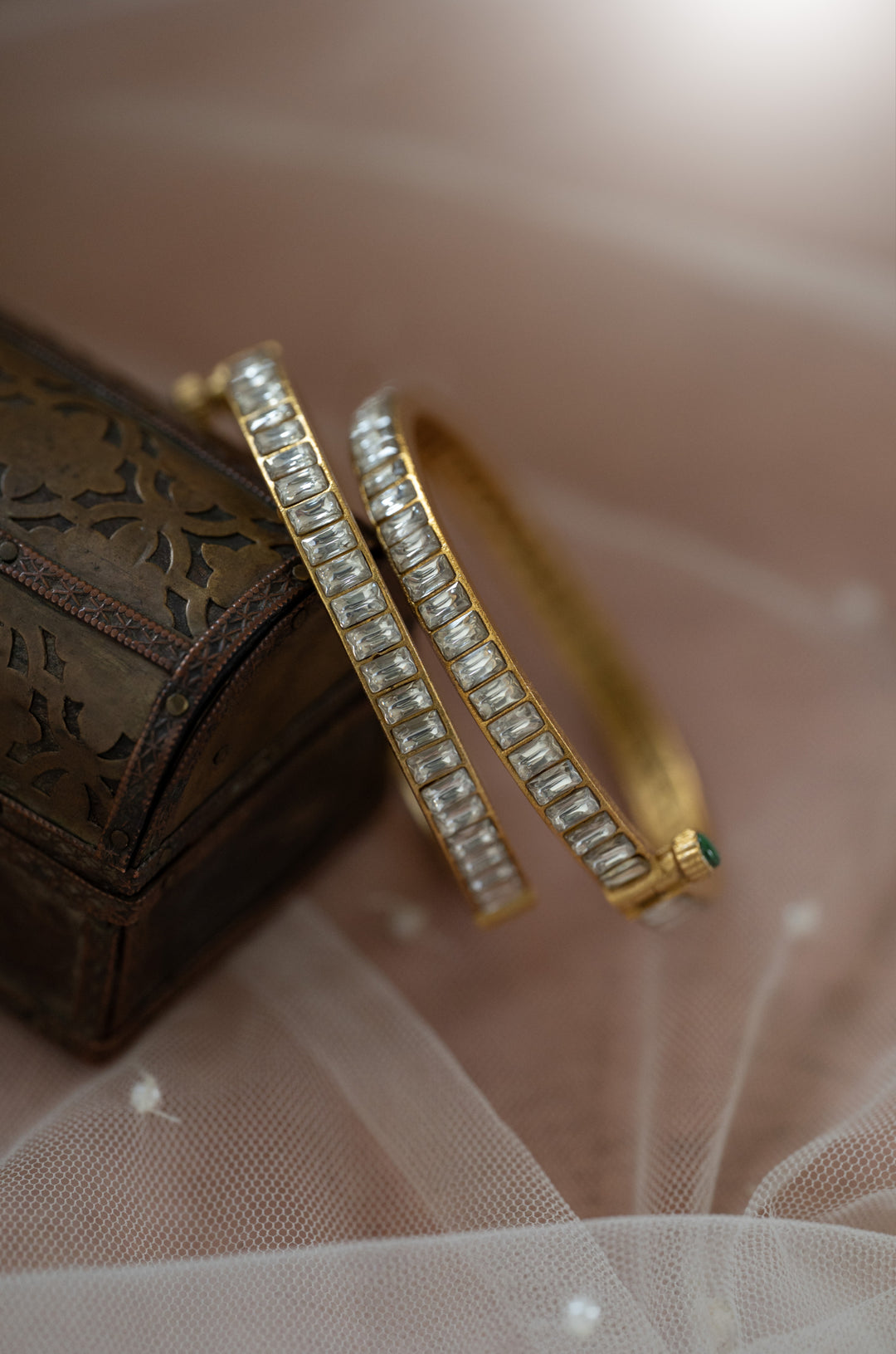 Naaz Kundan Bangles - Set of 2