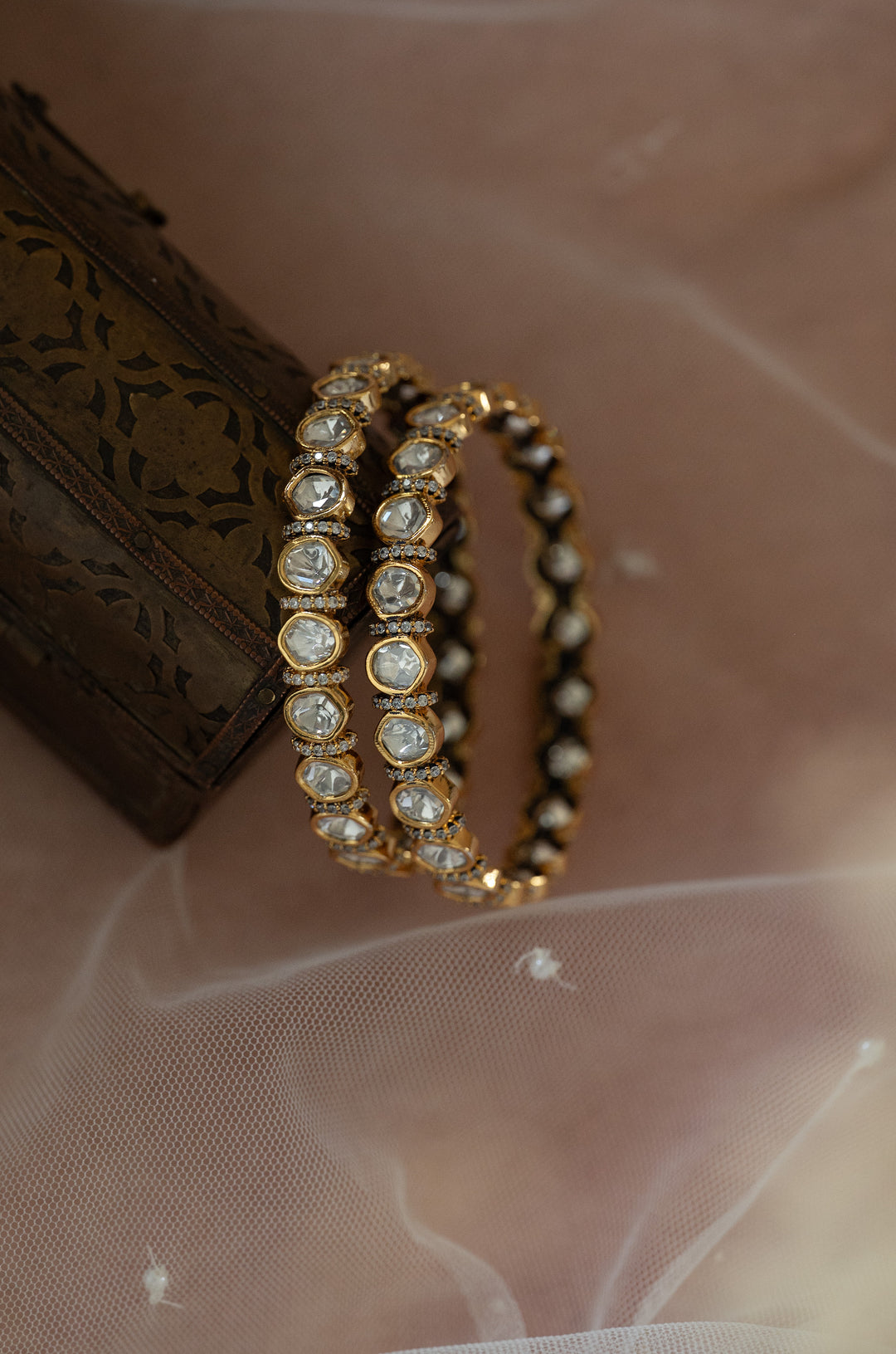 Zariya Polki Bangles - Set of 2