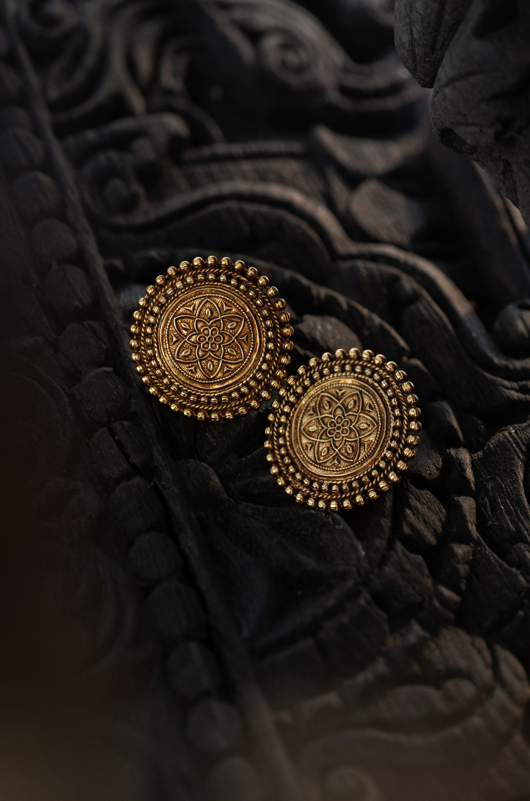 Shweta Temple Work Studs