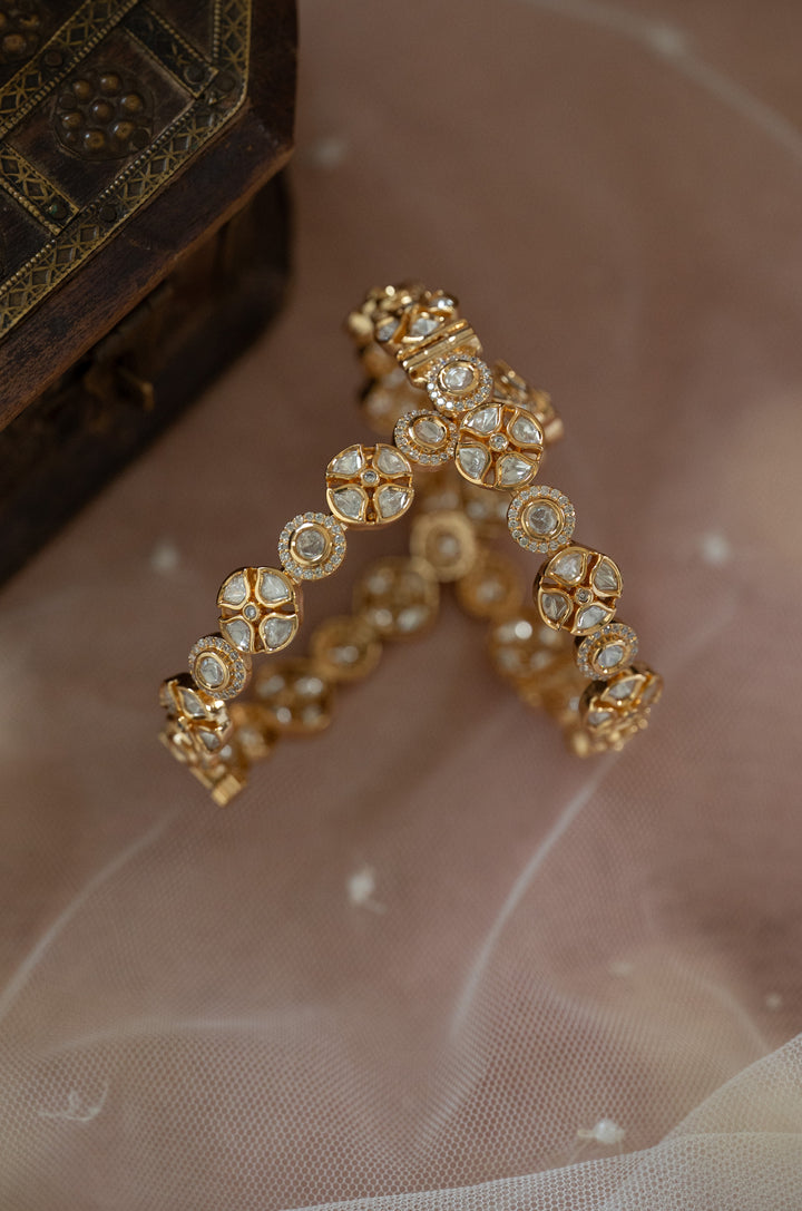 Ish Polki Bangles - Set of 2