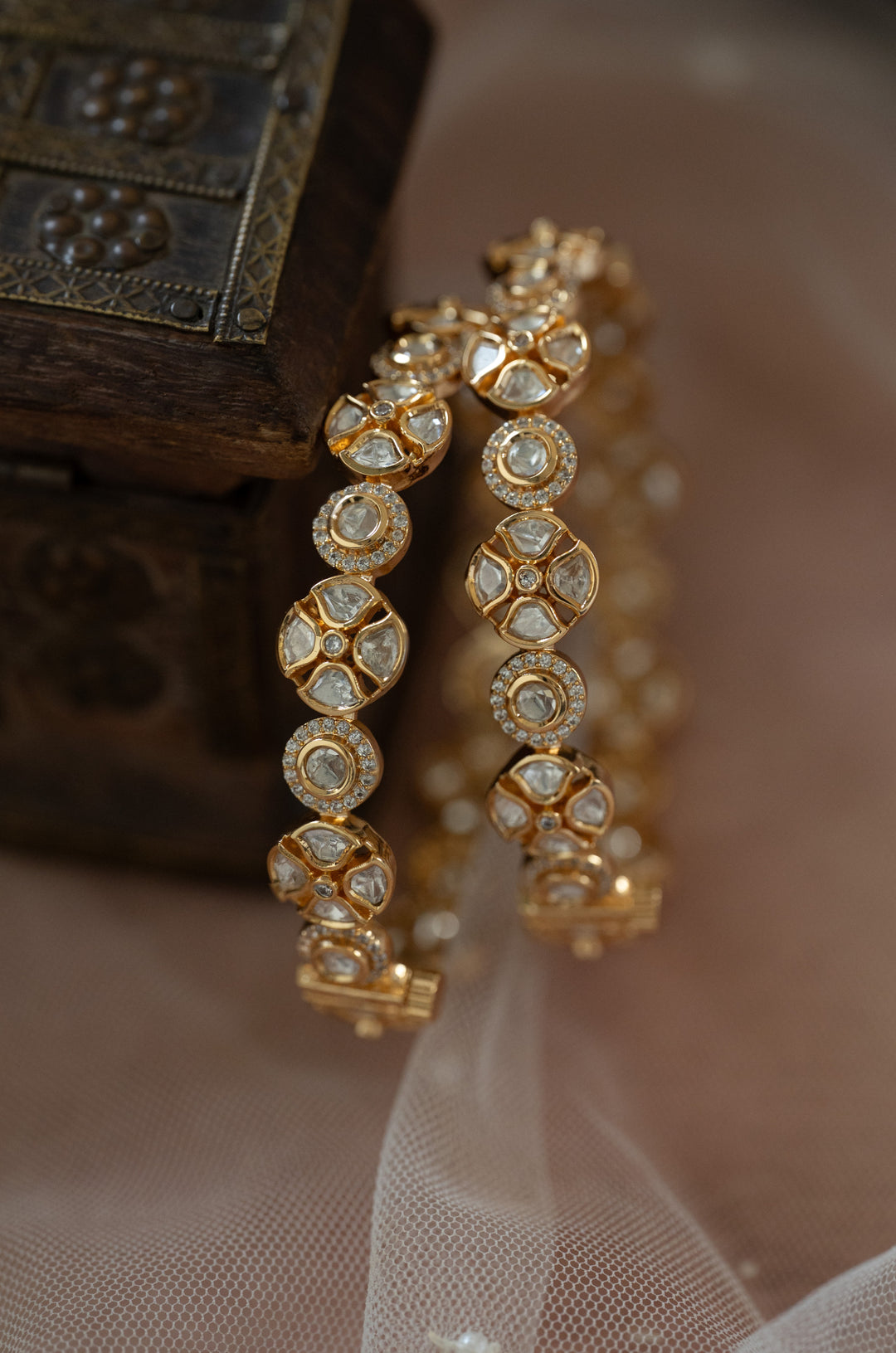 Ish Polki Bangles - Set of 2