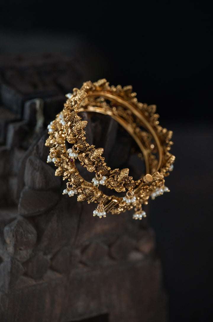 Subhadra Temple Bangles - Set of 2