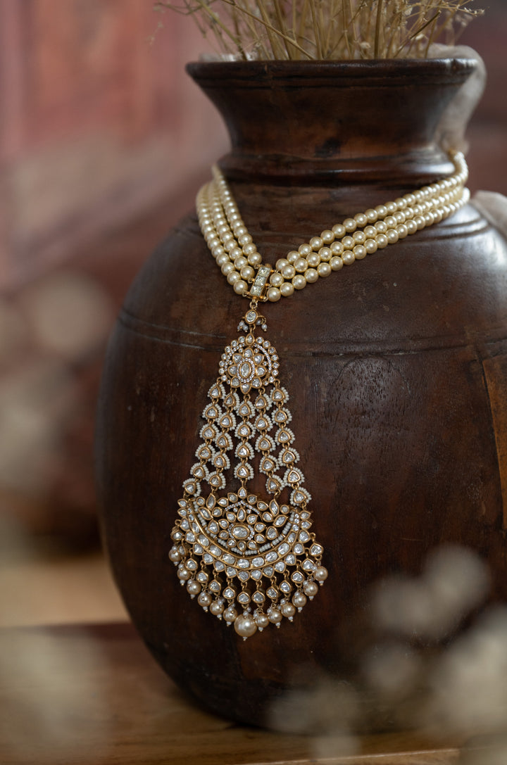 Zarisha Pearl Polki Necklace