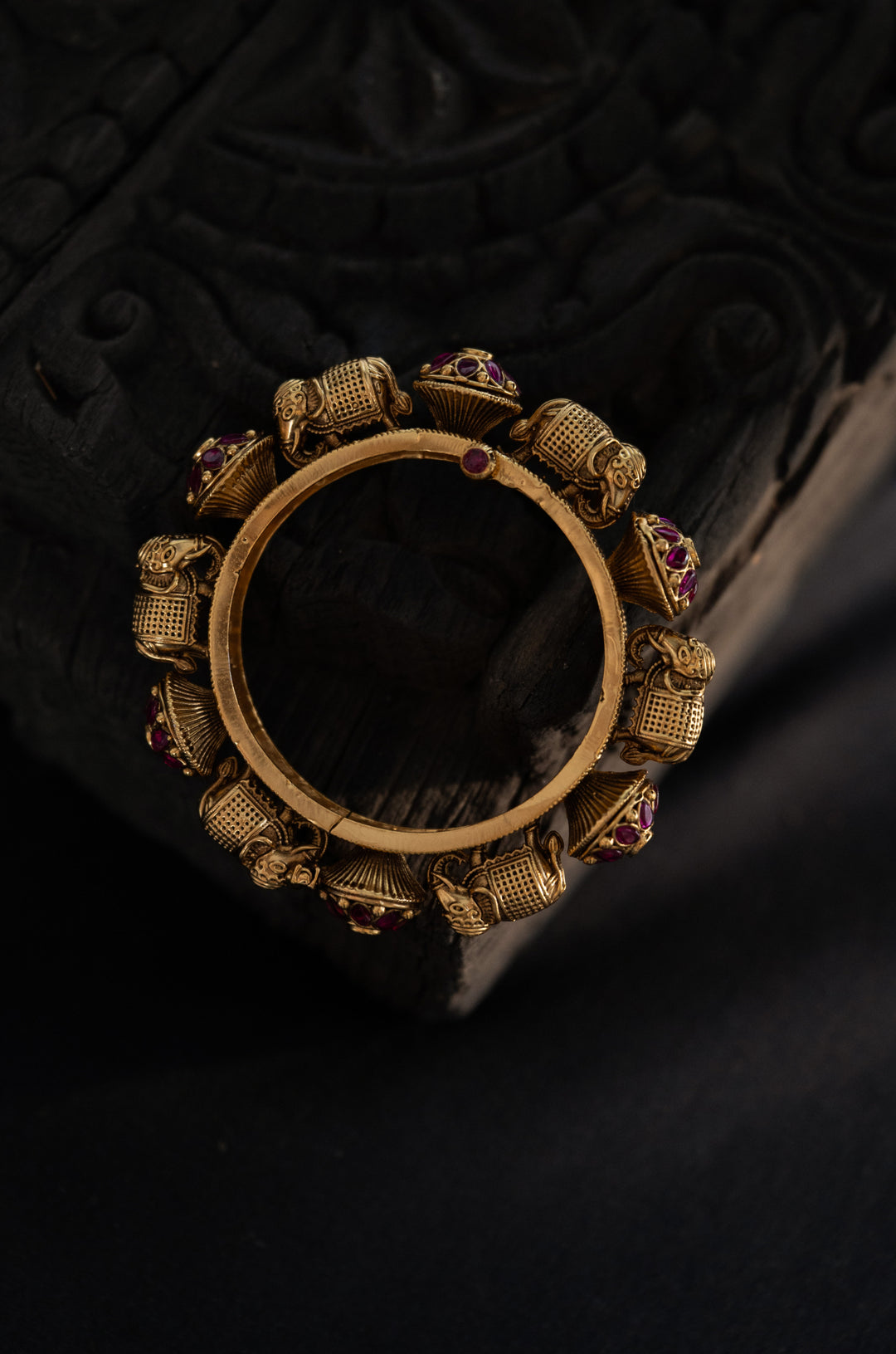 Urvi Temple Work Bangle