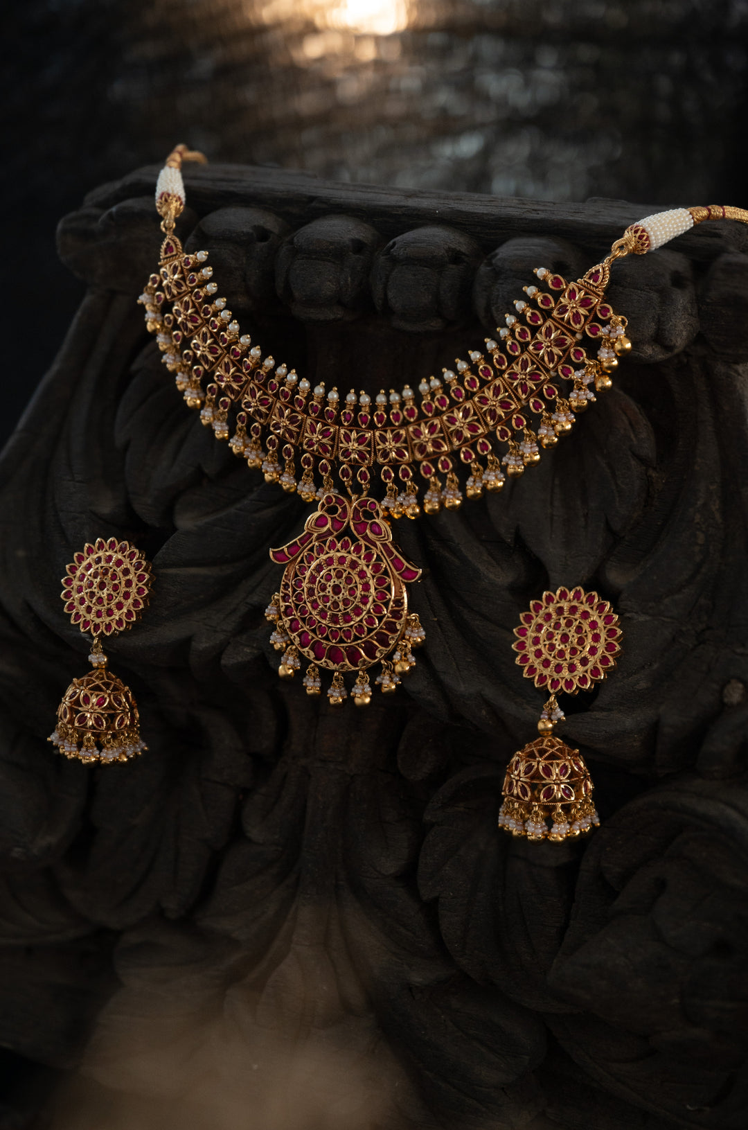 Aparna Temple Work Necklace Set