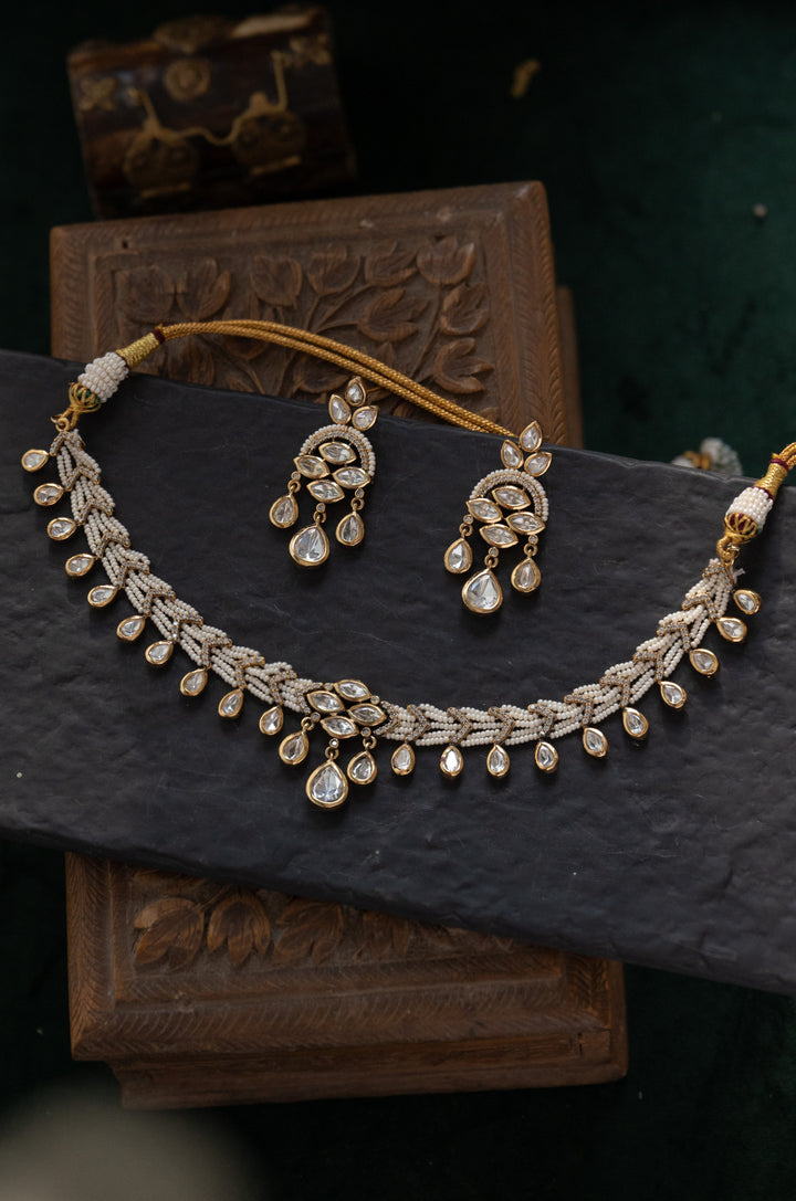Naqsh Polki Necklace Set