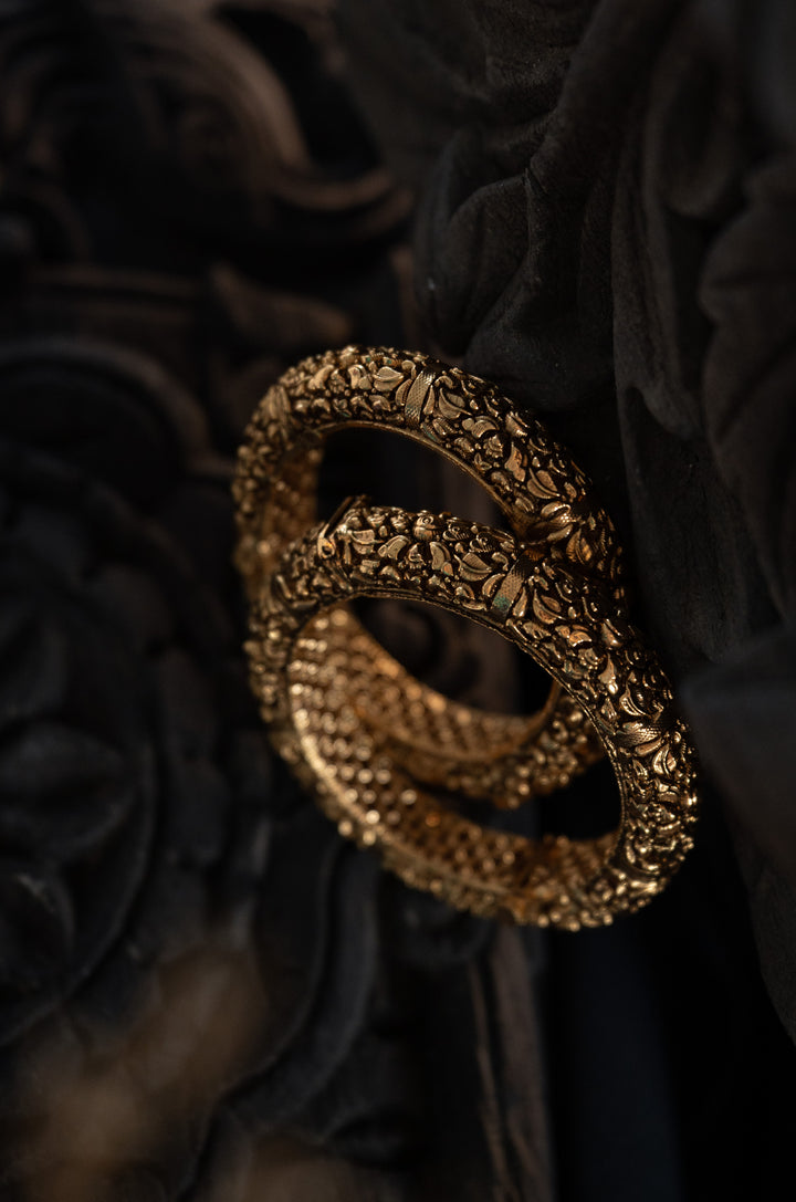 Kaaveri Temple Bangles - Set of 2