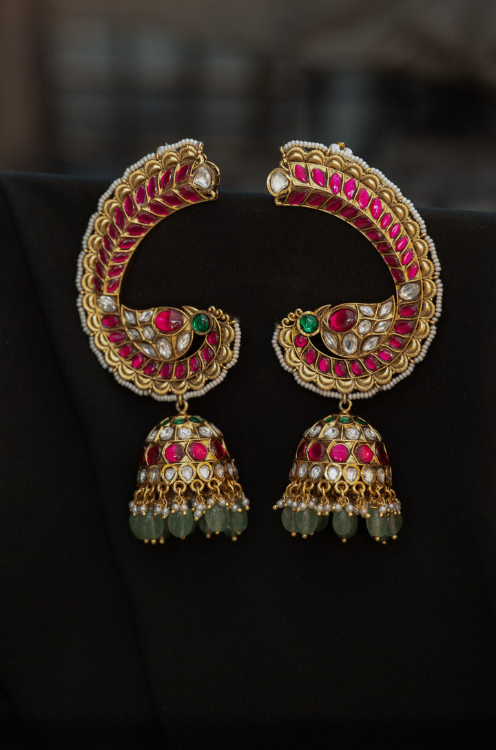 Ridhika Temple Jhumka Earcuffs