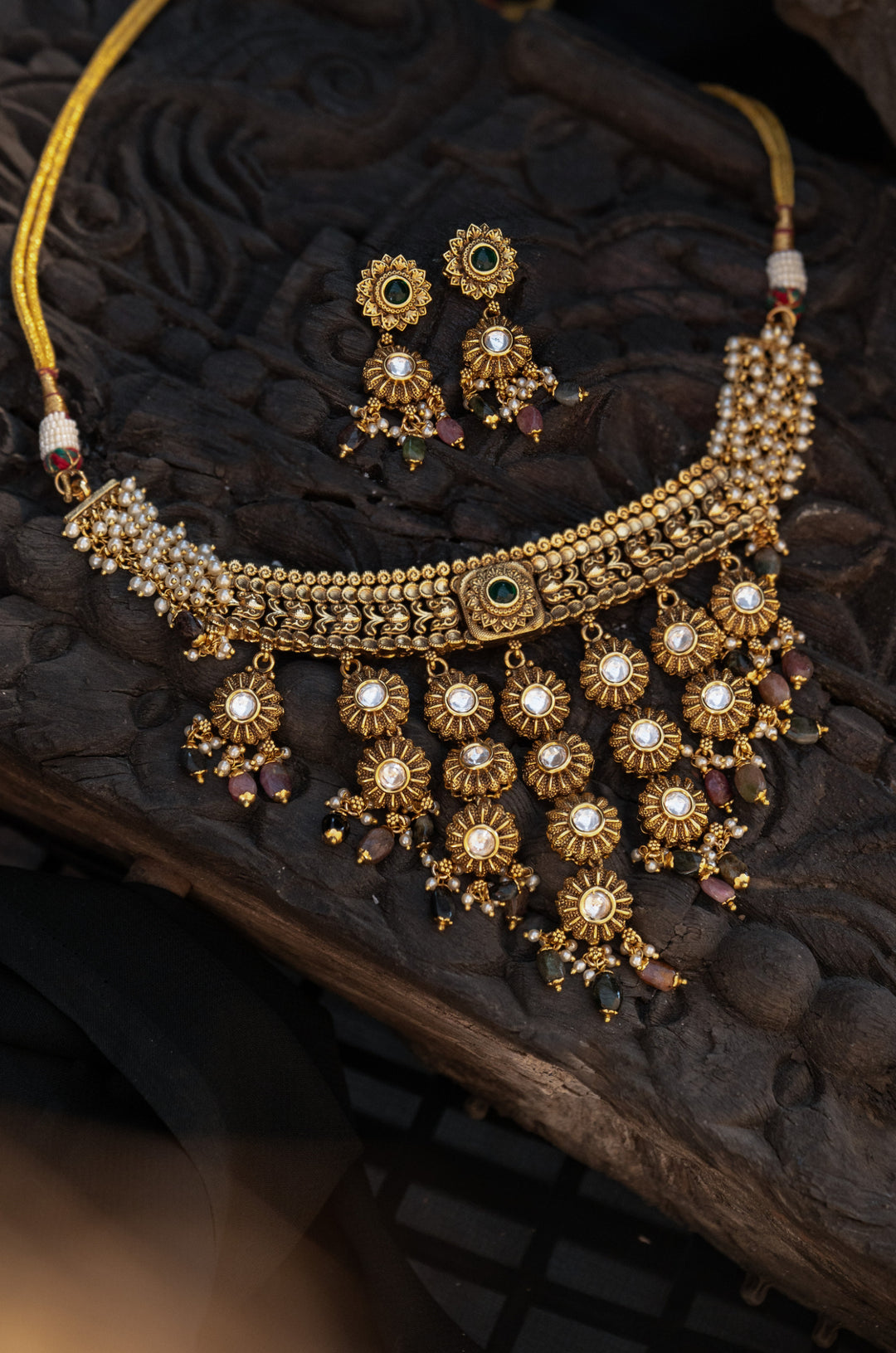 Sagrika Temple Necklace Set