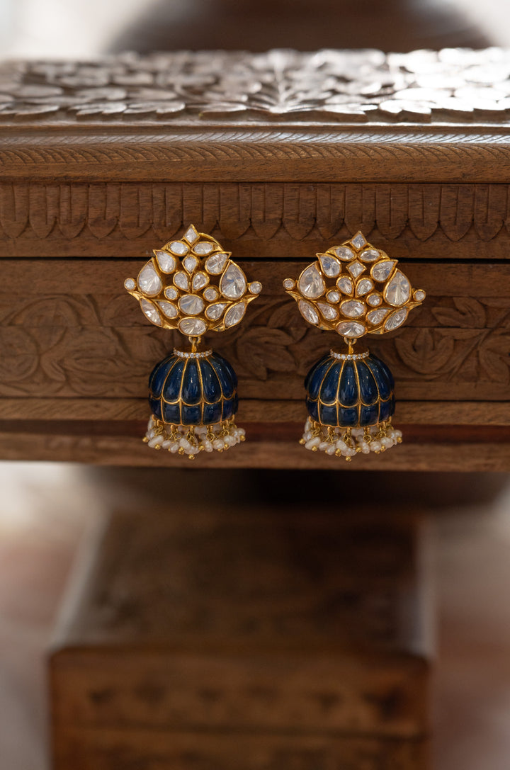 Gautami Fine Silver Jhumka Earrings