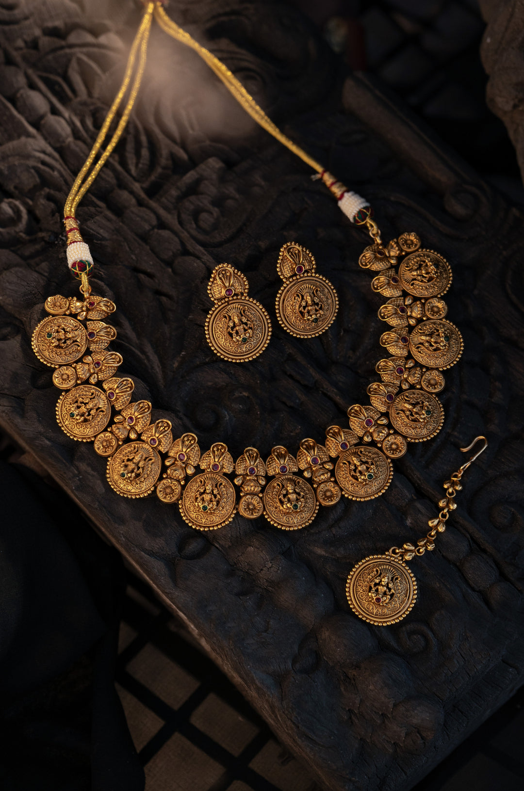 Rishika Temple Work Necklace Set