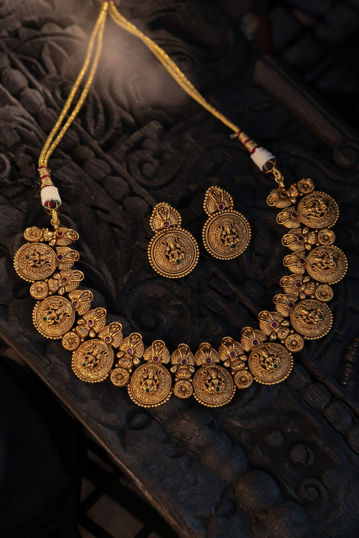 Rishika Temple Work Necklace Set