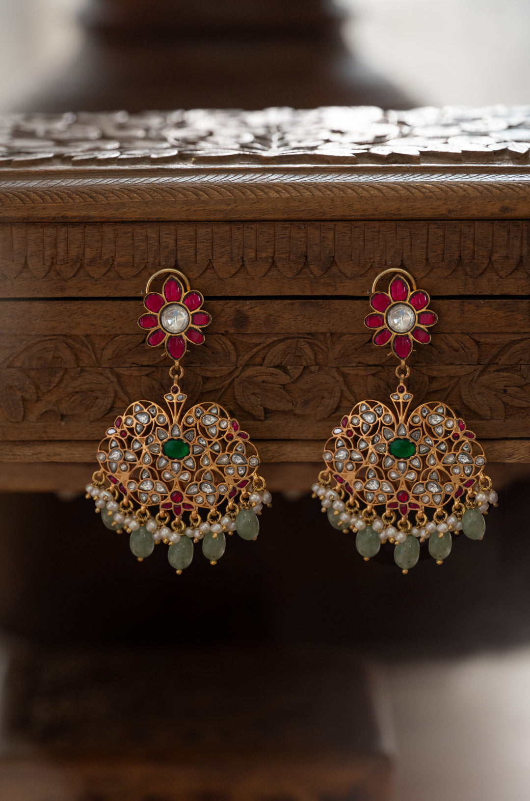 Gulruk Fine Silver Chandbali Earrings