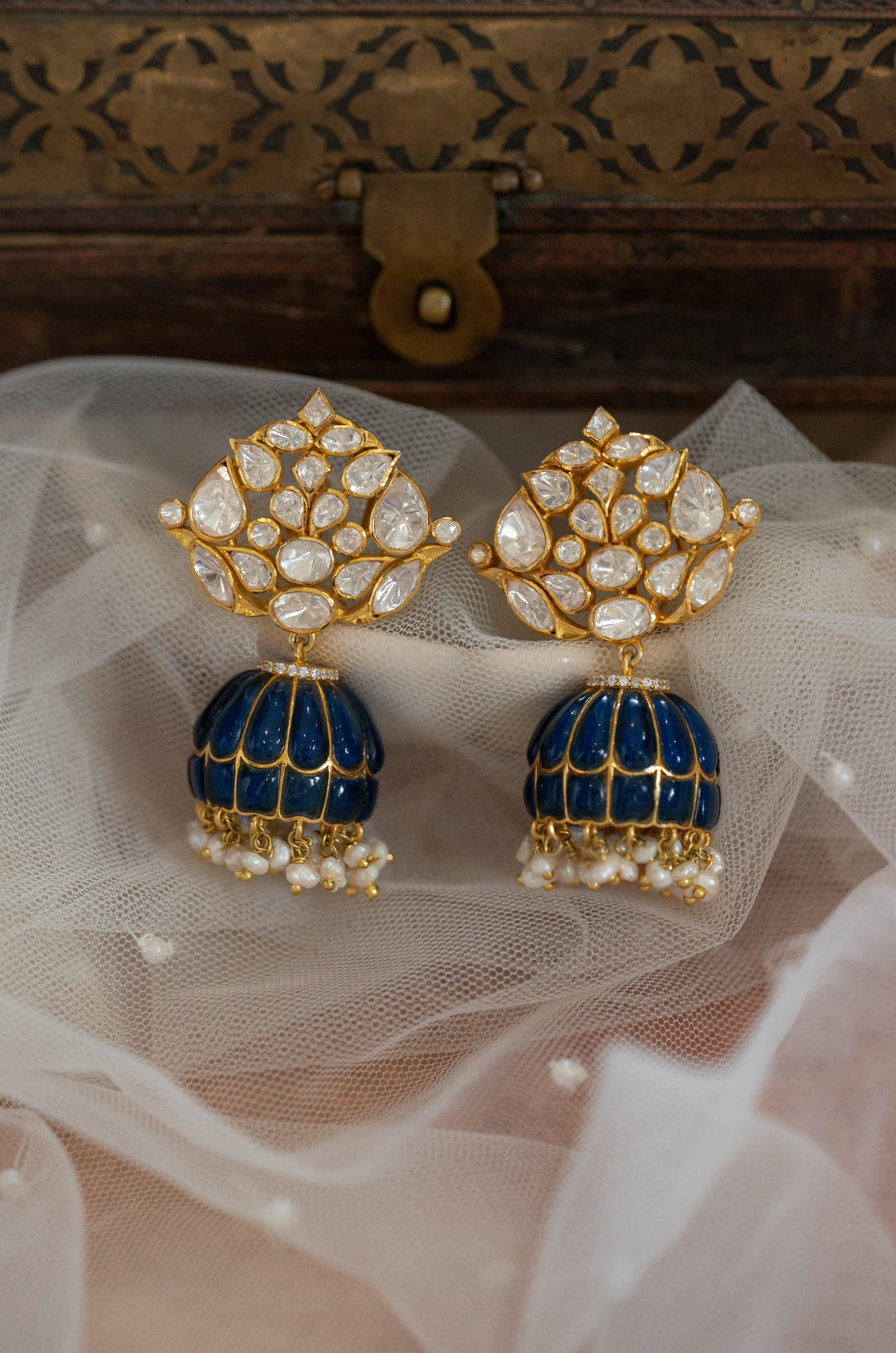 Gautami Fine Silver Jhumka Earrings