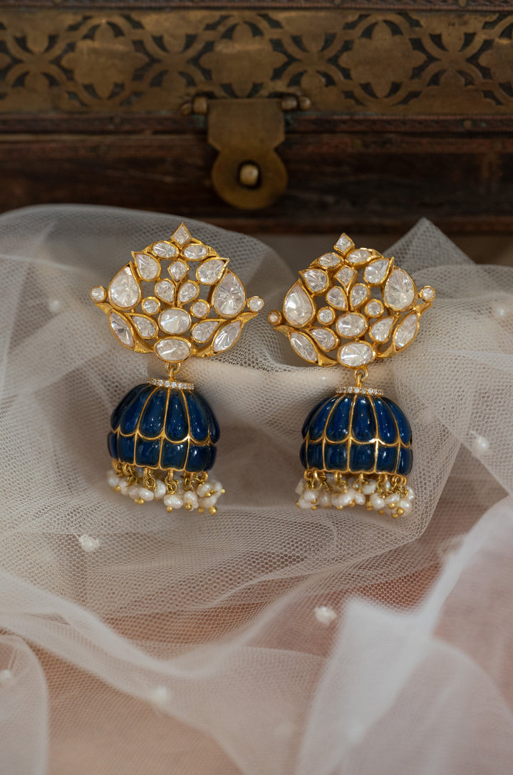 Gautami Fine Silver Jhumka Earrings