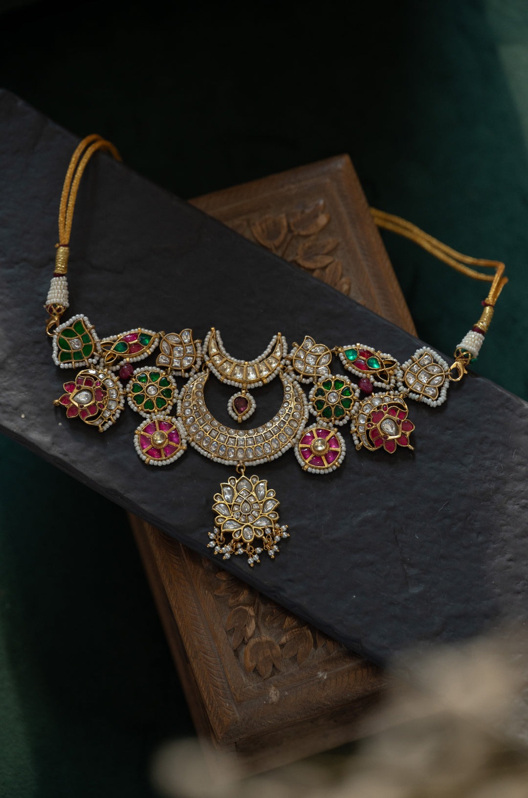 Rabani Multicolored Kundan Necklace