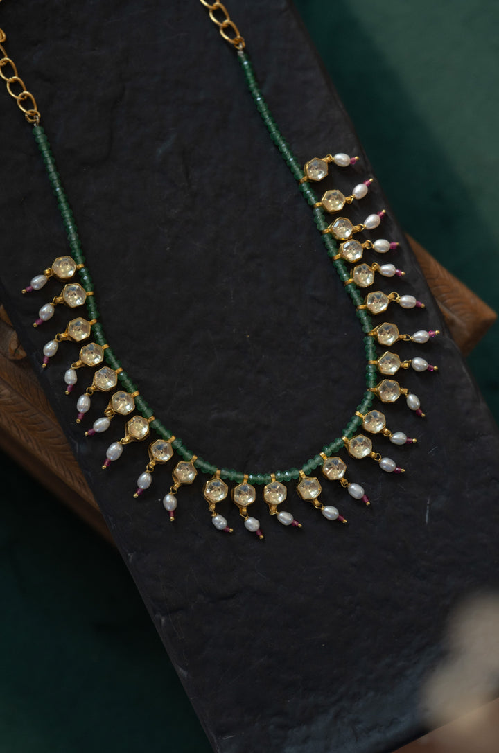 Parizad Mint Kundan Necklace